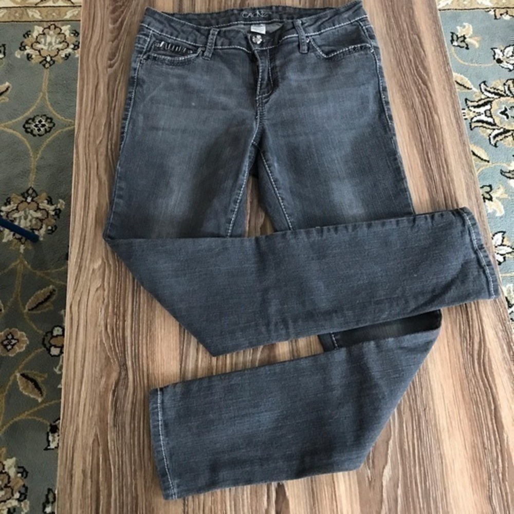 Cache Black Dark Wash Skinny Jean Sz 6